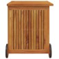 vidaXL Caja de almacenaje de jardín ruedas acacia maciza 60x50x58 cm vidaXL Caja de almacenaje de jardín ruedas acacia maciza 60x50x58 cm