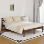 vidaXL Estructura de cama madera maciza de pino marrón miel 140x200 cm vidaXL Estructura de cama madera maciza de pino marrón miel 140x200 cm