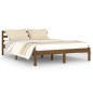 vidaXL Estructura de cama madera maciza de pino marrón miel 140x200 cm vidaXL Estructura de cama madera maciza de pino marrón miel 140x200 cm