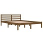 vidaXL Estructura de cama madera maciza de pino marrón miel 140x200 cm vidaXL Estructura de cama madera maciza de pino marrón miel 140x200 cm