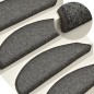 vidaXL Alfombras de peldaños de escalera 15 uds gris oscuro 56x17x3 cm vidaXL Alfombras de peldaños de escalera 15 uds gris oscuro 56x17x3 cm