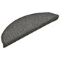 vidaXL Alfombras de peldaños de escalera 15 uds gris oscuro 56x17x3 cm vidaXL Alfombras de peldaños de escalera 15 uds gris oscuro 56x17x3 cm