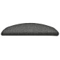 vidaXL Alfombras de peldaños de escalera 15 uds gris oscuro 56x17x3 cm vidaXL Alfombras de peldaños de escalera 15 uds gris oscuro 56x17x3 cm