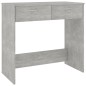 vidaXL Escritorio de madera contrachapada gris hormigón 80x40x75 cm vidaXL Escritorio de madera contrachapada gris hormigón 80x40x75 cm