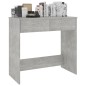 vidaXL Escritorio de madera contrachapada gris hormigón 80x40x75 cm vidaXL Escritorio de madera contrachapada gris hormigón 80x40x75 cm