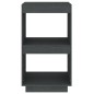 vidaXL Estantería de madera maciza de pino gris 40x35x71 cm vidaXL Estantería de madera maciza de pino gris 40x35x71 cm