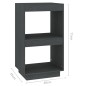 vidaXL Estantería de madera maciza de pino gris 40x35x71 cm vidaXL Estantería de madera maciza de pino gris 40x35x71 cm
