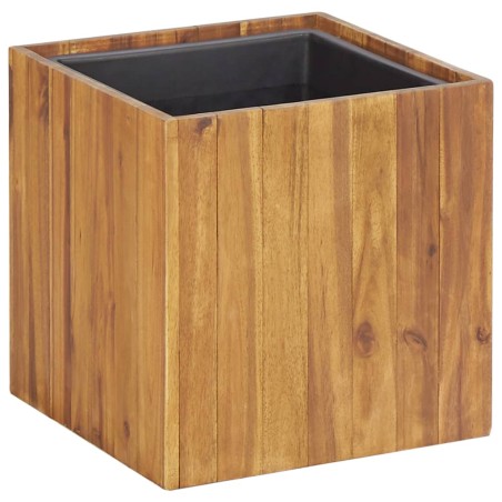 vidaXL Arriate de madera maciza de acacia 33,5x33,5x33,5 cm