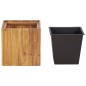 vidaXL Arriate de madera maciza de acacia 33,5x33,5x33,5 cm vidaXL Arriate de madera maciza de acacia 33,5x33,5x33,5 cm
