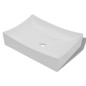 vidaXL Lavabo de cerámica porcelana Art blanco con brillo vidaXL Lavabo de cerámica porcelana Art blanco con brillo