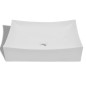 vidaXL Lavabo de cerámica porcelana Art blanco con brillo vidaXL Lavabo de cerámica porcelana Art blanco con brillo