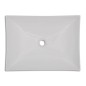 vidaXL Lavabo de cerámica porcelana Art blanco con brillo vidaXL Lavabo de cerámica porcelana Art blanco con brillo