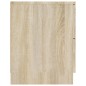 vidaXL Mesita de noche madera contrachapada color roble Sonoma vidaXL Mesita de noche madera contrachapada color roble Sonoma