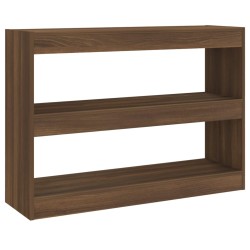 vidaXL Estantería/divisor de espacios roble marrón 100x30x72 cm