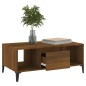 vidaXL Mesa de centro madera contrachapada marrón roble 90x50x36,5 cm vidaXL Mesa de centro madera contrachapada marrón roble 90x50x36,5 cm