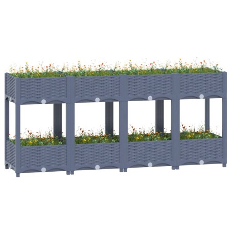 vidaXL Arriate polipropileno 160x40x71 cm