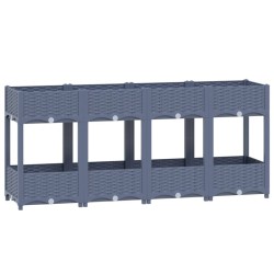 vidaXL Arriate polipropileno 160x40x71 cm