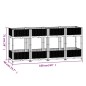 vidaXL Arriate polipropileno 160x40x71 cm vidaXL Arriate polipropileno 160x40x71 cm