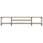 vidaXL Mueble TV madera ingeniería y hierro roble sonoma 201x35x45 cm vidaXL Mueble TV madera ingeniería y hierro roble sonoma 201x35x45 cm