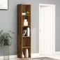 vidaXL Estantería madera contrachapada roble ahumado 40x30x189 cm vidaXL Estantería madera contrachapada roble ahumado 40x30x189 cm