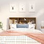 vidaXL Mueble cabecero marrón roble 120x19x103,5 cm vidaXL Mueble cabecero marrón roble 120x19x103,5 cm