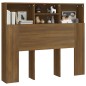 vidaXL Mueble cabecero marrón roble 120x19x103,5 cm vidaXL Mueble cabecero marrón roble 120x19x103,5 cm