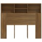 vidaXL Mueble cabecero marrón roble 120x19x103,5 cm vidaXL Mueble cabecero marrón roble 120x19x103,5 cm