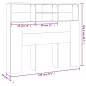 vidaXL Mueble cabecero marrón roble 120x19x103,5 cm vidaXL Mueble cabecero marrón roble 120x19x103,5 cm