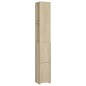 vidaXL Armario de baño madera contrachapada roble Sonoma 25x26,5x170cm vidaXL Armario de baño madera contrachapada roble Sonoma 25x26,5x170cm
