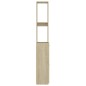 vidaXL Armario de baño madera contrachapada roble Sonoma 25x26,5x170cm vidaXL Armario de baño madera contrachapada roble Sonoma 25x26,5x170cm