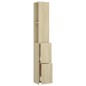 vidaXL Armario de baño madera contrachapada roble Sonoma 25x26,5x170cm vidaXL Armario de baño madera contrachapada roble Sonoma 25x26,5x170cm