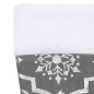 vidaXL Falda del árbol de Navidad de lujo con calcetín tela gris 122cm vidaXL Falda del árbol de Navidad de lujo con calcetín tela gris 122cm