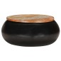 vidaXL Mesa de centro madera maciza reciclada negra 68x68x30 cm vidaXL Mesa de centro madera maciza reciclada negra 68x68x30 cm