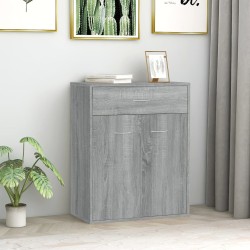 vidaXL Aparador de madera contrachapada gris Sonoma 60x30x75 cm