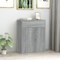 vidaXL Aparador de madera contrachapada gris Sonoma 60x30x75 cm vidaXL Aparador de madera contrachapada gris Sonoma 60x30x75 cm