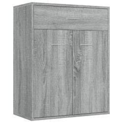vidaXL Aparador de madera contrachapada gris Sonoma 60x30x75 cm