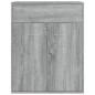 vidaXL Aparador de madera contrachapada gris Sonoma 60x30x75 cm vidaXL Aparador de madera contrachapada gris Sonoma 60x30x75 cm