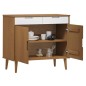vidaXL Aparador MOLDE madera maciza de pino marrón 90x40x80 cm vidaXL Aparador MOLDE madera maciza de pino marrón 90x40x80 cm