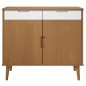 vidaXL Aparador MOLDE madera maciza de pino marrón 90x40x80 cm vidaXL Aparador MOLDE madera maciza de pino marrón 90x40x80 cm