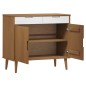 vidaXL Aparador MOLDE madera maciza de pino marrón 90x40x80 cm vidaXL Aparador MOLDE madera maciza de pino marrón 90x40x80 cm