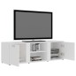 vidaXL Mueble de TV madera contrachapada blanco 120x34x37 cm