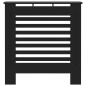 vidaXL Cubierta para radiador MDF negro 78 cm vidaXL Cubierta para radiador MDF negro 78 cm