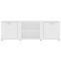 vidaXL Mueble de TV madera contrachapada blanco 120x34x37 cm