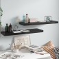 vidaXL Estante flotante de pared 2 uds MDF negro brillo 80x23,5x3,8 cm vidaXL Estante flotante de pared 2 uds MDF negro brillo 80x23,5x3,8 cm