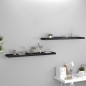 vidaXL Estantes flotantes de pared 2 uds MDF negro 120x23,5x3,8 cm vidaXL Estantes flotantes de pared 2 uds MDF negro 120x23,5x3,8 cm