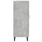 vidaXL Aparador de madera contrachapada gris hormigón 69,5x34x90 cm