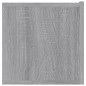 vidaXL Mueble para TV madera contrachapada gris Sonoma 80x30x30 cm