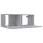 vidaXL Mueble para TV madera contrachapada gris Sonoma 80x30x30 cm