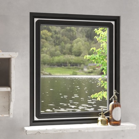 vidaXL Mosquitera magnética para ventanas blanco 100x120 cm
