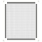 vidaXL Mosquitera magnética para ventanas blanco 100x120 cm vidaXL Mosquitera magnética para ventanas blanco 100x120 cm